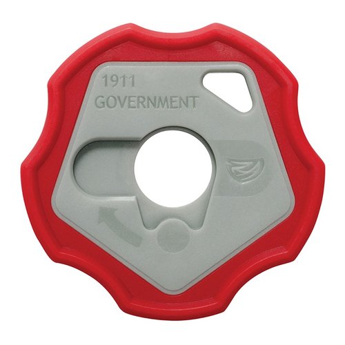 Der 1911 SMART WRENCH macht das Entfernen des Barrel Bushings kinderleicht: Drücken und drehen, ohne dass dir eine Feder ins Gesicht springt!