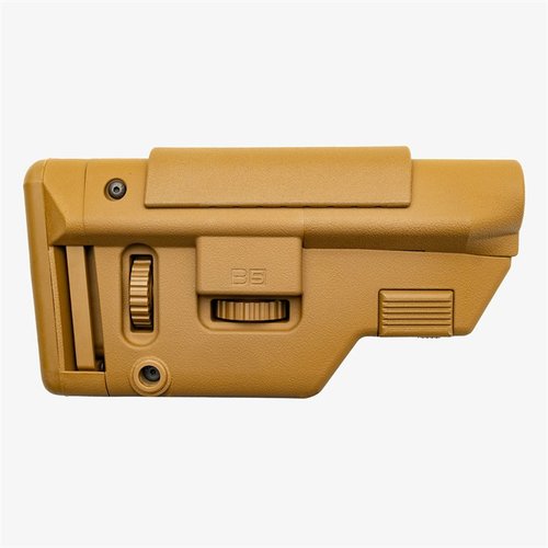 Der B5 Systems Collapsible Precision Stock (CPS) Long bietet eine verstellbare Wangenauflage, einen rutschfesten Buttpad und M-LOK® Zubehörmontage.
