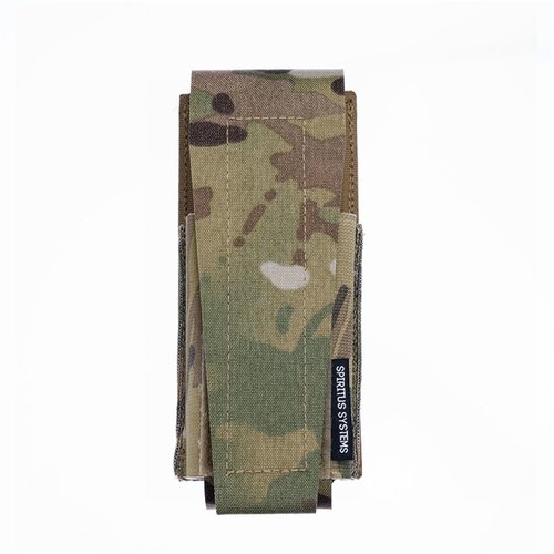 Die Liberty Dynamic Flashbang Pouch bietet vielseitigen Stauraum für Flashbangs, 556 Magazine und Handys, mit elastischen Seiten und anpassbarem Top.