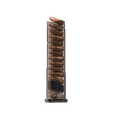 Die SMITH & WESSON SHIELD Magazine bieten eine hohe Kapazität von 12 Schuss, extreme Schlagfestigkeit und sind chemikalienbeständig – ideal für deine 9mm Shield.