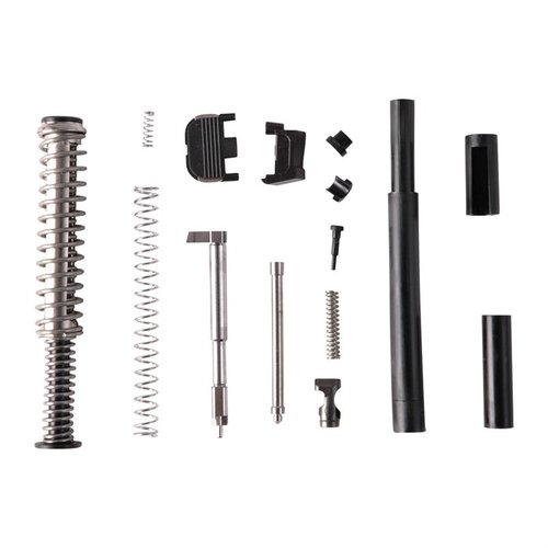 Das SLIDE PARTS KIT für GLOCK 17 enthält alle Teile für eine perfekte Montage oder Auffrischung deiner GLOCK mit einem robusten Billet Firing Pin.