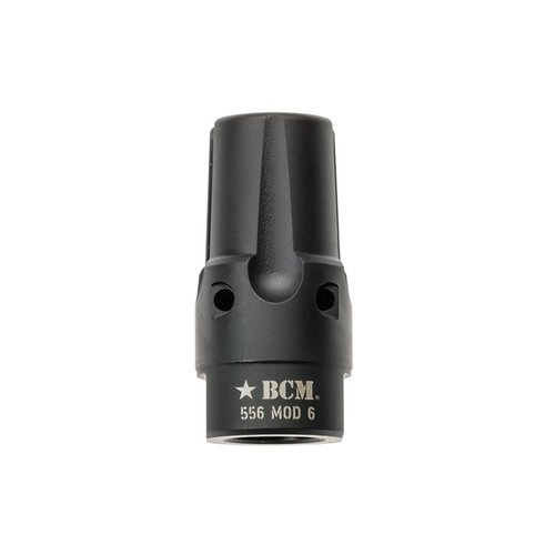 Der BCMGUNFIGHTER Compensator Mod 6-5.56 reduziert Mündungshochgang und Blitz, minimiert Lärm und seitlichen Druck und bietet maximale Korrosionsbeständigkeit.