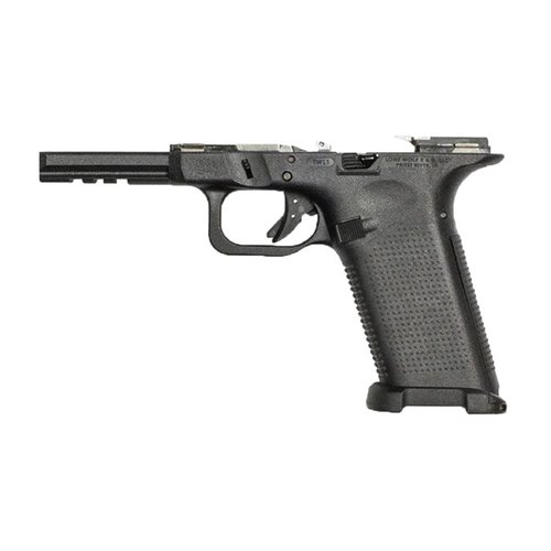 Der Timberwolf Large bietet .45 ACP oder 10mm Leistung in einem handlichen 9mm Format, mit anpassbaren Rückengriffen und verschiedenen Konfigurationen.