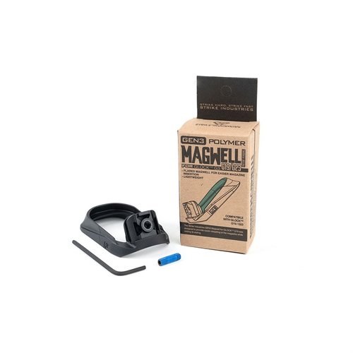 Das Strike Industries GEN3 Magwell für GLOCK™ G19 erleichtert das Nachladen, verbessert den Griff und ist aus robustem SI Polymer Extreme gefertigt.