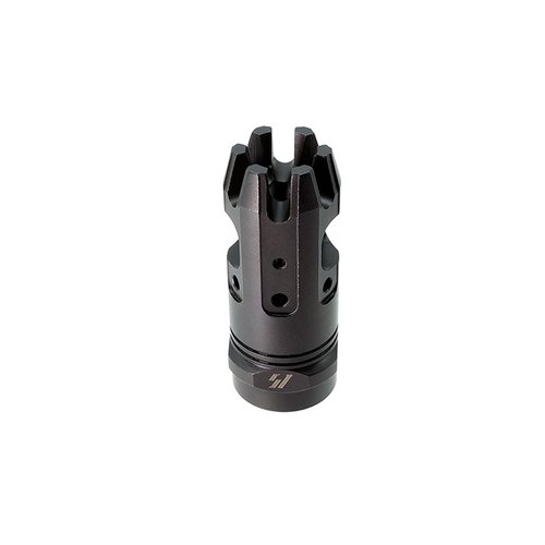 Der Strike Industries Mini King Comp .223/5.56 bietet eine kompakte Bauweise, reduziert Rückstoß und verbessert die Stabilität für schnellere Nachfolgeschüsse.