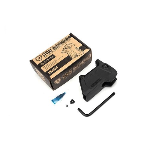 Der Strike Industries Spare Magazine Holder für die SIG SAUER P320 bietet schnellen Zugriff auf ein Ersatzmagazin, ist leicht zu montieren und aus robustem Polymer gefertigt.