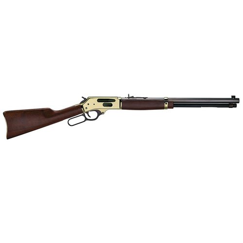 Die Henry .30-30 Lever Action bietet einen beeindruckenden 20" Oktagonlauf, einen eleganten Messingempfänger und ein schnelles Lade-System für 5 Schuss.