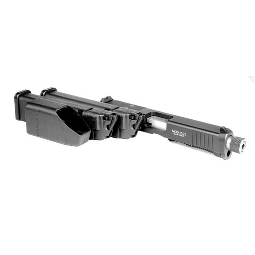 Mit dem Conversion Kit für deine Glock 17/22 Gen 4 kannst du günstig auf .22lr umsteigen, inklusive zwei 15-RD-Magazinen und einem 5
