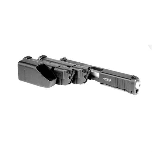 Verwandle deine Glock 17/22 Gen4 in ein 22lr Gewehr mit zwei 10-Round Magazinen und einer praktischen Tragetasche – ideal für Training und Spaß auf dem Schießstand!