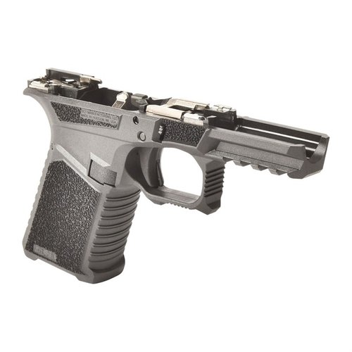 Der SCT 19 Rahmen bietet aggressive Grifffläche, Picatinny-Schiene, flared Magwell und ist kompatibel mit Glock® Gen 1-3 Teilen für optimale Ergonomie.