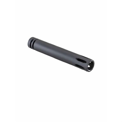 Der LUTH-AR Flash Hider für 223 Remington/5.56x45 NATO sorgt für reduzierte Mündungsglanz, ist aus robustem 4150 Chrome Molly Steel und hat ein schwarzes Finish.
