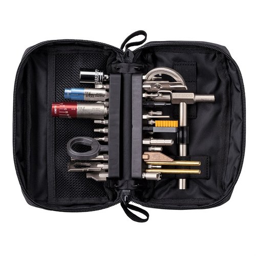 Das Fix It Sticks "The Works" All-In-One Combo Tool Kit bietet dir eine umfassende Auswahl an hochwertigen Werkzeugen für präzise Wartung und Reparatur von Feuerwaffen.