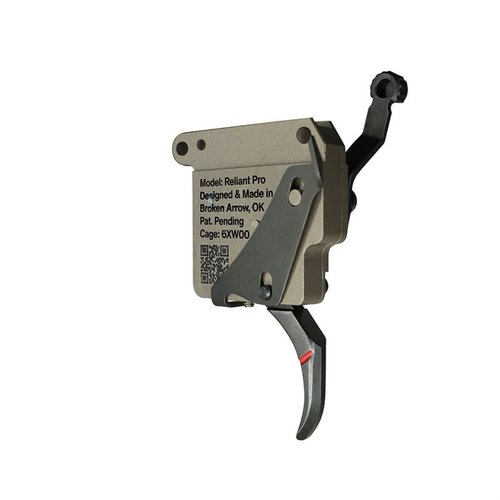 Der RELIANT PRO Drop-In Trigger für Remington 700 bietet einfache Installation, justierbares Abzugsgewicht ab 3 lbs und passt universell auf Rem 700 und Klone.