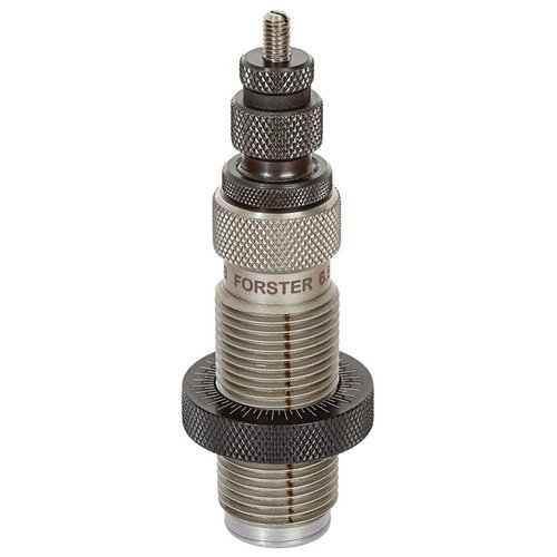 Das Bushing Full Length Sizing Die Kit enthält die handpolierte Forster Full Length Bushing Die und drei speziell ausgewählte Bushing-Größen für optimale Ergebnisse.