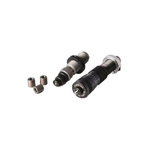Das Bushing Full Length- Ultra Micrometer Die Set von Forster bietet höchste Präzision mit einem Full-Length Bushing Die und einem Bench Rest® Ultra Micrometer Seater Die.