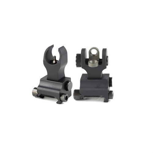 Die robusten Samson Manual Folding Sights bieten dir zuverlässige Zielgenauigkeit, sind aus 6061-T6 Aluminium, passen auf Picatinny-Schienen und haben präzise Justierung.