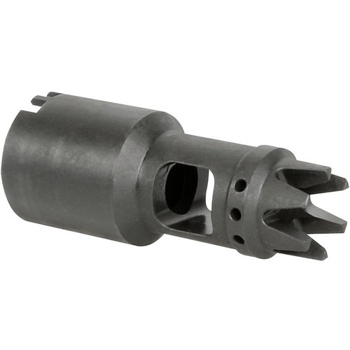 Der AK12 Muzzle Brake von Midwest Industries reduziert den Mündungsaufstieg, ist aus Werkzeugstahl mit Phosphatbeschichtung und wird in den USA gefertigt.