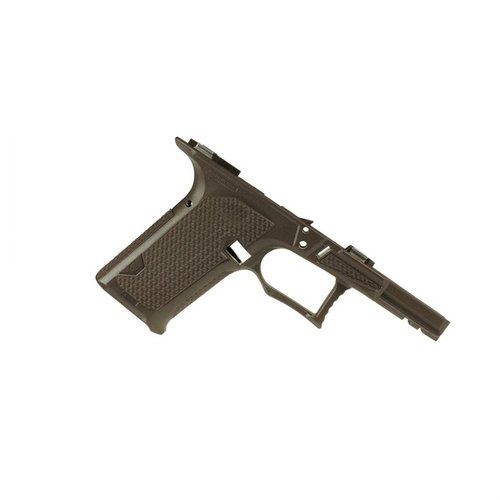 Der Lone Wolf CCS Rahmen bietet einen 19° Grip Winkel, integrierte Grip-Panels und eine erweiterte Trigger Guard für verbesserte Handhabung deiner Glock.