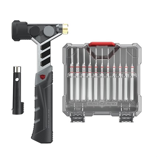Das Real Avid Master Hammer & Accu-Punch Set bietet präzise Werkzeuge für die Montage und Wartung von Feuerwaffen mit einem ergonomischen Design und hoher Langlebigkeit.