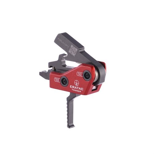 Der ERATAC Real Drop-In Trigger für AR-15/10 lässt sich ohne Werkzeug installieren, ist leicht, hat einstellbares Abzugsgewicht und bietet schnelle Folgeschüsse.