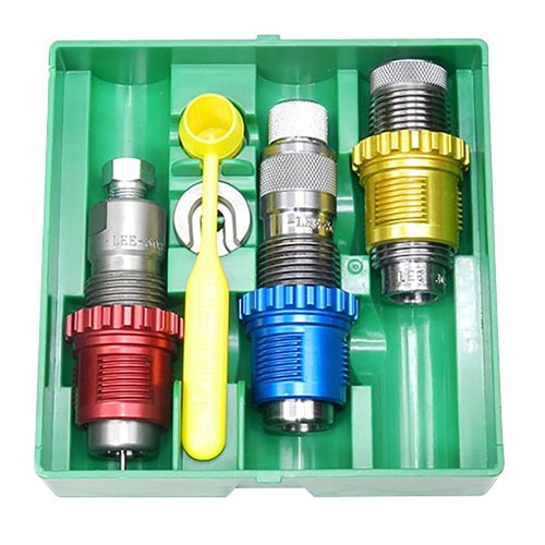 Das Lee Rifle Breech Lock 3-Diensatz bietet dir einfache Identifikation mit Smart Lock-Buschings, Full Length Sizing Die, und eine einfache Anpassung für präzises Laden.