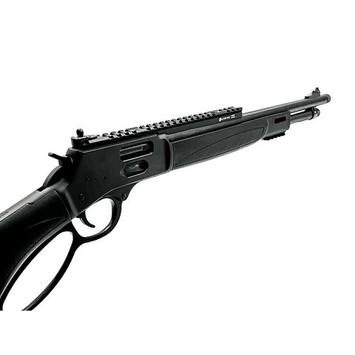 Die XS Lever Rail für Henry .357 ermöglicht die Montage von Optiken in verschiedenen Positionen und ist aus leichtem, eloxiertem Aluminium gefertigt.