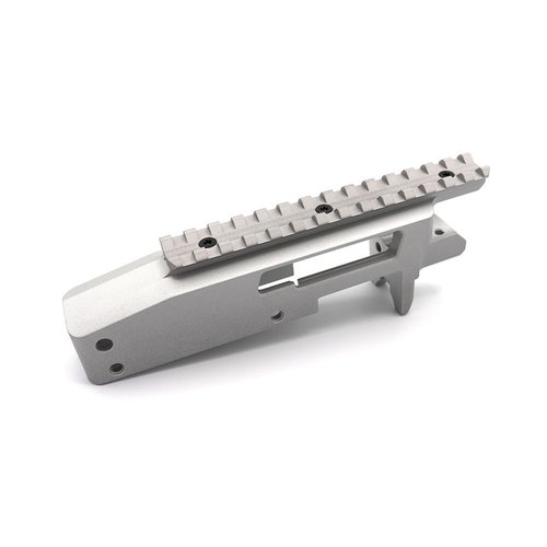 Der KIDD .22LR Classic Receiver ist ein robuster, anodisierter Slip-Fit-Empfänger aus Billet-Aluminium mit einfachem Zugang zur Reinigung und anpassbarem Scope Base.
