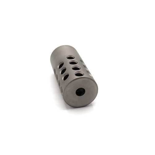 .22 Kaliber Muzzle Brake für Ruger 10/22, reduziert den Rückstoß, fügt Gewicht hinzu und sieht super aus! 1/2"-28 Gewinde, aus Edelstahl.
