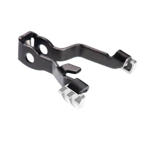 Das EXTENDED SLIDE RELEASE für Glock Gen 5 aus CNC-gefrästem 6061 Aluminium bietet eine verbesserte Oberfläche und Textur für optimale Bedienbarkeit und Sicherheit.