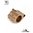 AR-15 solider einstellbarer Gasblock aus Edelstahl .625" TAN