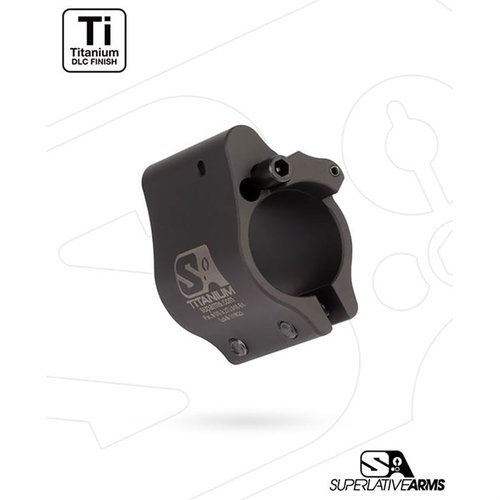 Der Superlative Arms AR-15 Clamp On Adjustable Gas Block bietet eine saubere, kühle Leistung mit reduzierter Rückstoßwirkung und einfacher Gasflussanpassung.
