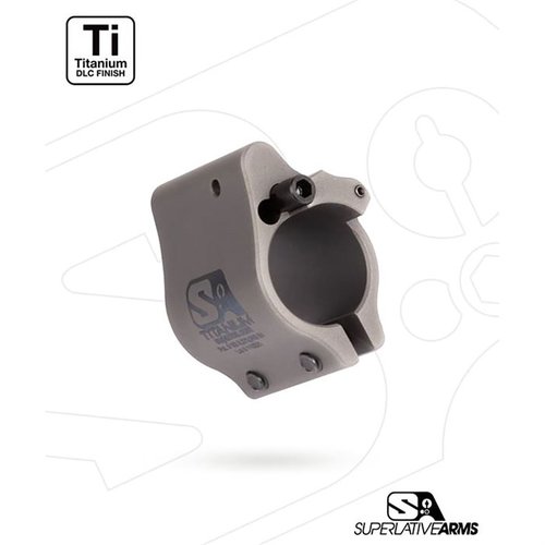 Der Superlative Arms AR-15 Clamp On Adjustable Gas Block optimiert den Gasausstoß für weniger Rückstoß, geringere Wärmeentwicklung und einfachere Anpassung.