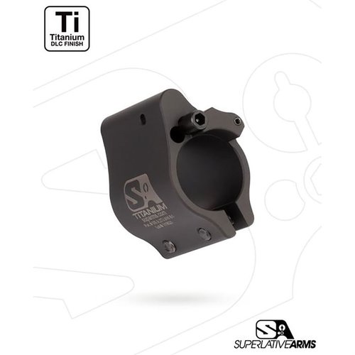 Der Superlative Arms AR-15 Clamp On Adjustable Gas Block bietet eine saubere Gasabführung, reduziert Rückstoß und schützt vor Erosion - ideal für SBRs und Suppressoren.