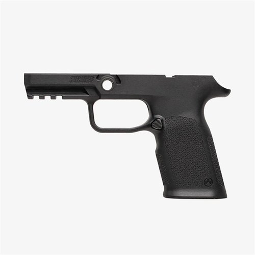 Das EHG SG9 Grip Frame für die SIG Sauer P320 bietet ergonomisches Design, flared Magazinwell, Picatinny Rail und einen reversiblen Magazinrelease für Links- und Rechtshänder.