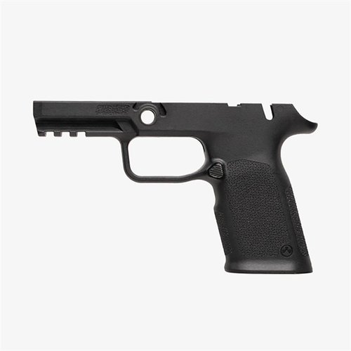 Der EHG SG9 Griprahmen für die SIG P320 bietet ergonomisches Design, flared Magazinwell, Picatinny-Schiene und ist kompatibel mit OEM-Teilen und 17-Schuss-Magazinen.