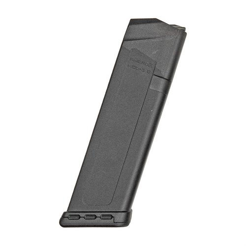Das Amend2® 15-Schuss Magazin für GLOCK® 19 bietet robuste Polymer-Konstruktion, hohe Zuverlässigkeit und eine einzigartige Basisplatte für optimale Leistung.