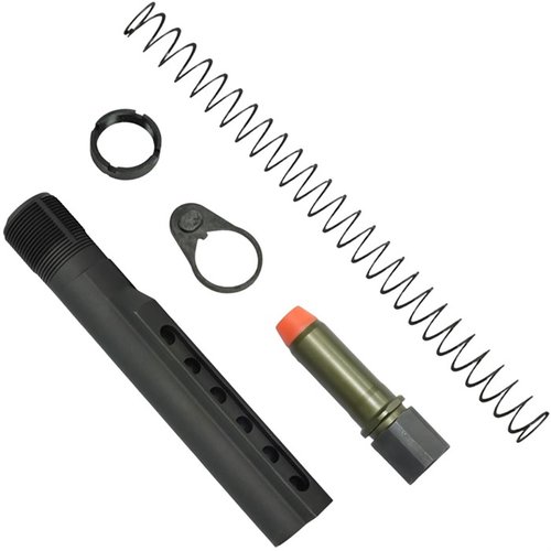 Das K-SPEC AR-15 Heavy Buffer Tube Kit bietet dir eine innovative Lösung zur Rückstoßminderung, inklusive H1, H2 oder H3 Buffer und Flachdrahtfeder.