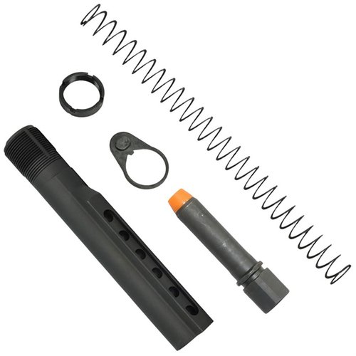 Das K-SPEC AR-15 PCC Carbine Buffer Tube Kit bietet effektive Rückstoßminderung, minimiert Mündungserhebung und sorgt für einen reibungslosen Schussablauf.
