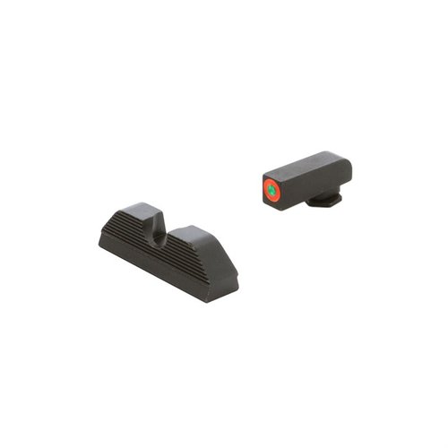 Die AMERIGLO® Protector Sights bieten schnelle Zielerfassung mit Tritium-Beleuchtung und reduzieren Blendung, ideal für deine Glock® Gen 1-4 10mm/.45.