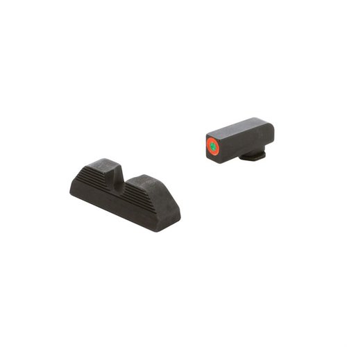 Die AMERIGLO® Protector Sights bieten schnellere Zielerfassung, tritiumbeleuchtete Vorderseite und eine schwarze, serrierte Rückseite zur Reduzierung von Blendung.