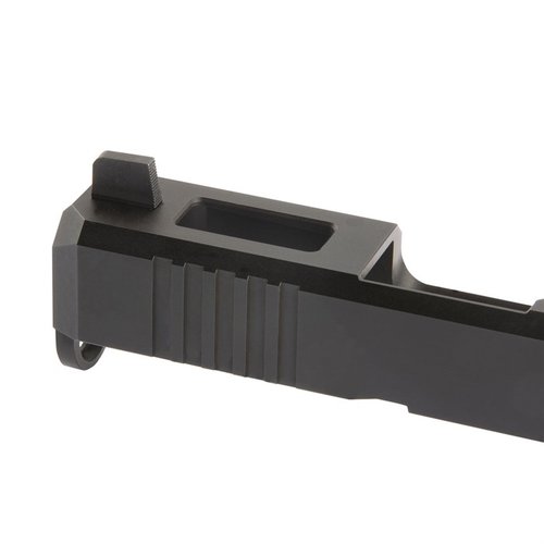 Die Tall Sight Sets für Glock® bieten matte schwarze, vorderseitig gezahnte Visierungen für weniger Blendung und eine intuitive Zielerfassung mit verschiedenen Höhen für deinen Red Dot.