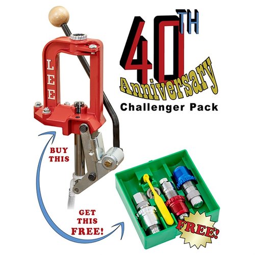 Feiere 40 Jahre Challenger III mit ergonomischem Hebel, schnellem Breech Lock System und einem kostenlosen 3-Diensatz – alles für dein Reloading!