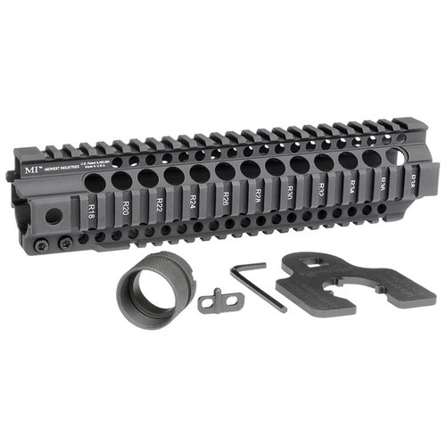 Der AR-15 Combat Rail T-Series Free Float Handguard bietet eine robuste Bauweise aus 6061 Aluminium, integrierte QD Sling-Sockets und eine lebenslange Garantie.