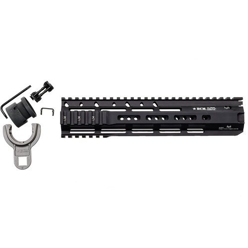 Der RAIDER-M Handguard bietet eine extrem starre Free-Float-Plattform, Pic rail und MLOK-Schnittstellen für Zubehör, ideal für verschiedene Gas-Systeme.