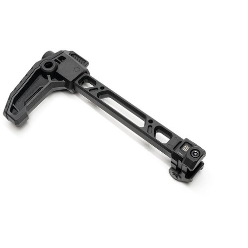 Der STRIKE FSA Single Folder Stock bietet eine robuste Stahl-Scharnierkonstruktion, schnelle Entfaltung, 2 QD Sling-Punkte und passt perfekt auf 1913 Picatinny Rails.