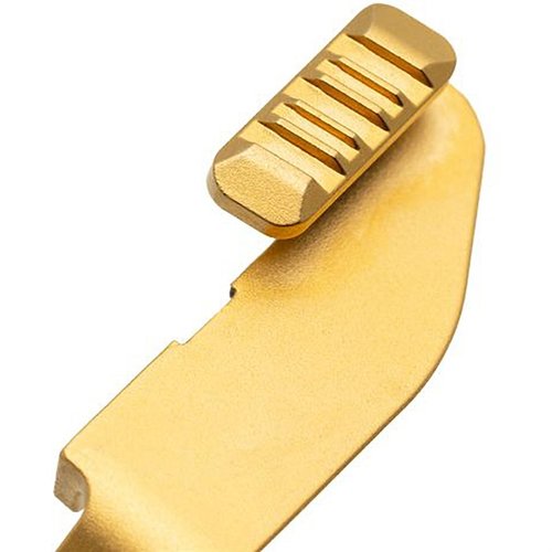 Erlebe die Vorteile des Tyrant CNC Extended Slide Release für deine Springfield Hellcat: ergonomisches Design, verbesserte Benutzerfreundlichkeit und langlebige Edelstahlkonstruktion.