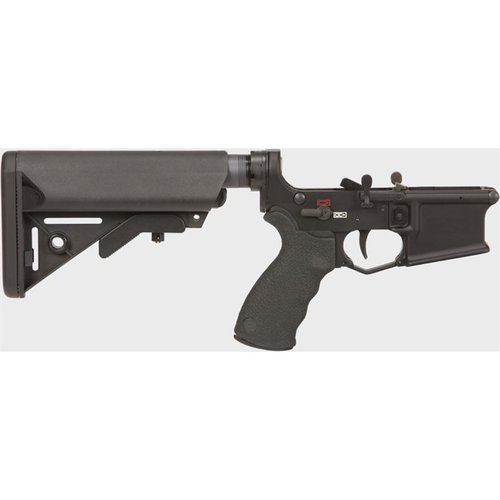Der MARS-L SOPMOD Complete Lower Receiver bietet ergonomische, beidhändige Bedienelemente, einen Zwei-Stufen-Abzug und eine verbesserte Magazineinführung für optimale Leistung.