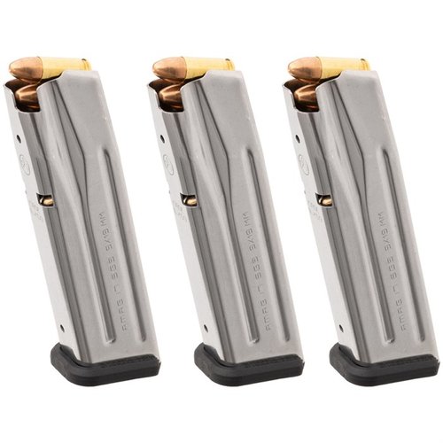 Das AMAG 17 SG9 Magazin bietet 17 Schuss, eine korrosionsbeständige Edelstahlkonstruktion, einfach zu reinigende Bodenplatte und zuverlässige Leistung für P320/M17.