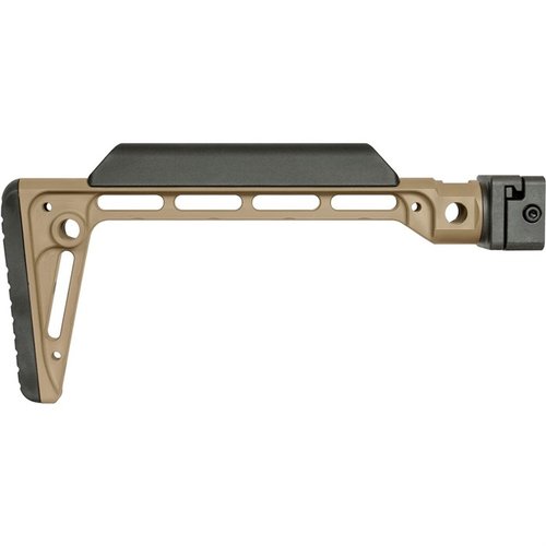 Der MINIMALISTIC SIDE FOLDING STOCK von Midwest Industries bietet eine robuste Konstruktion, 5 QD Sling-Anschlüsse und hohen Komfort für dein Firearm.