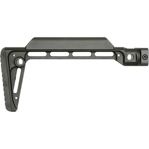 Der MINIMALISTIC FIXED STOCK bietet eine feste Position, 5 QD Sling-Befestigungen und eine robuste Konstruktion aus anodisiertem 6061 Aluminium für optimalen Komfort.
